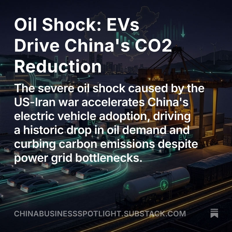 Oil Shock & EVs Drive China's CO2 Reduction