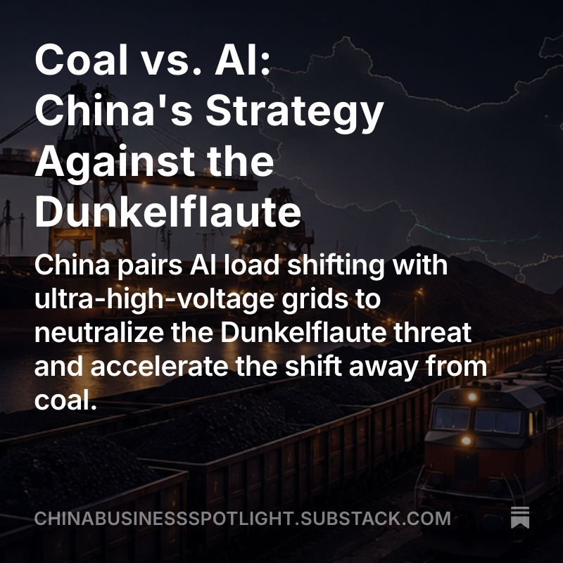 Coal vs. AI: China's Strategy Against the Dunkelflaute
